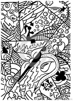 235x324 Profile Of A Woman Golden Hair And Lips. Hand Drawn