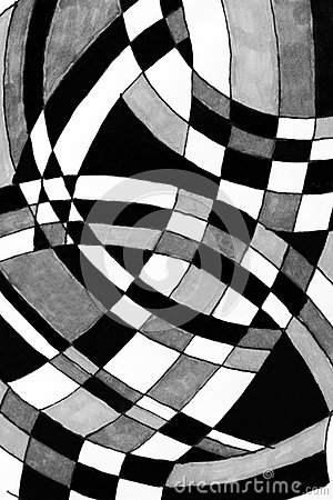 300x450 A Close Up Of A Marker Pen Sketch Of Black And White Filled Curves