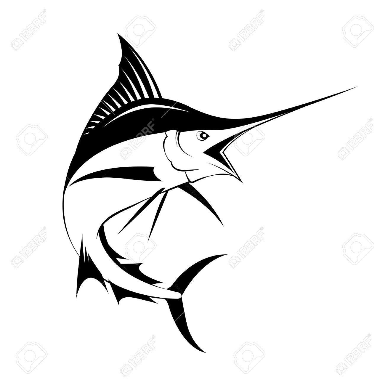 1300x1300 Marlin Fish Vector Royalty Free Cliparts, Vectors, And Stock
