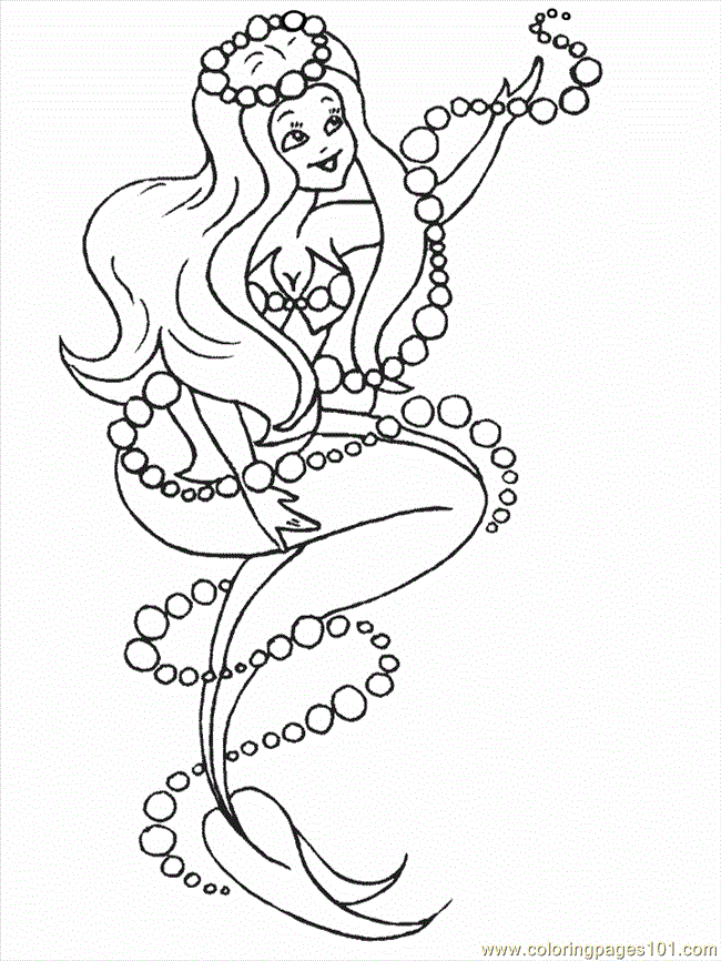 650x866 Marmaid 17 Coloring Page