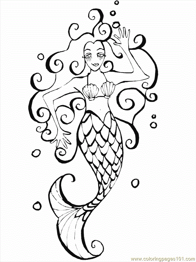 650x866 Marmaid 18 Coloring Page