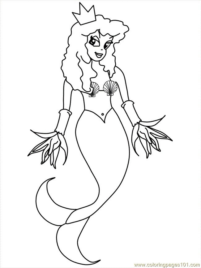 650x866 Marmaid 22 Coloring Page