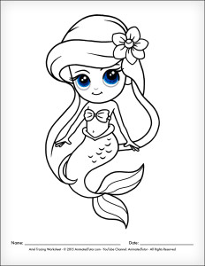 232x300 How To Draw A Mermaid Step 5. How To Draw A Mermaid For Kids How