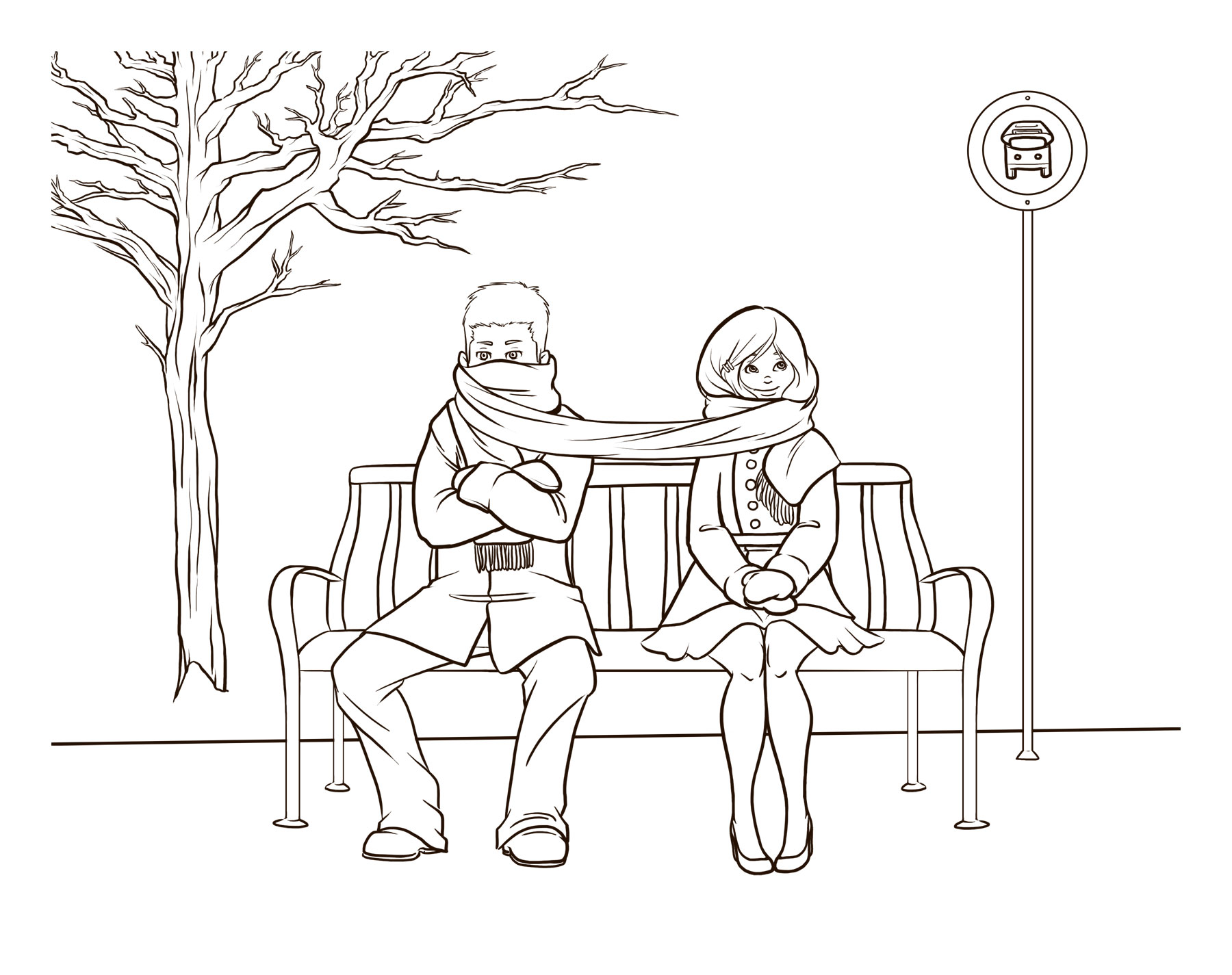 1800x1425 Married Couple Sketch