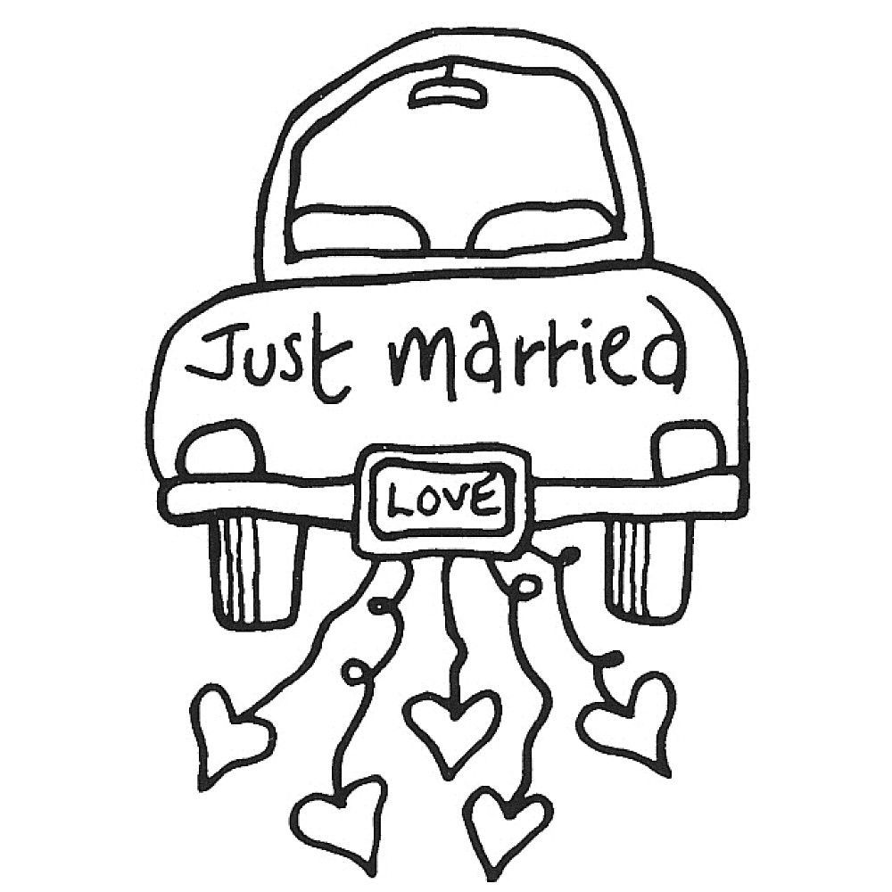 1000x1000 Wedding Just Married Coloring Pages