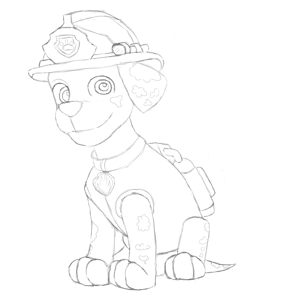 1000x982 Marshall Paw Patrol By Akidasoren