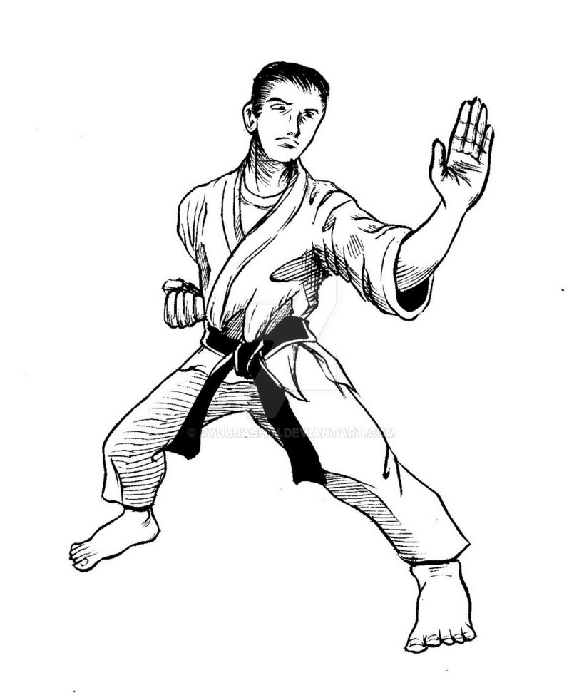 Martial Art Drawing at GetDrawings | Free download