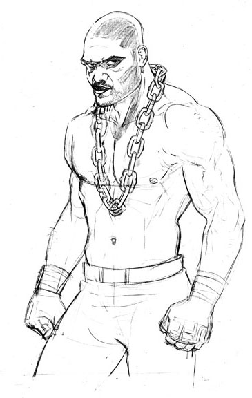 365x576 Mixed Martial Art A Step By Step Drawing Of Quinton