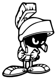 235x330 Marvin The Martian Decal Sticker