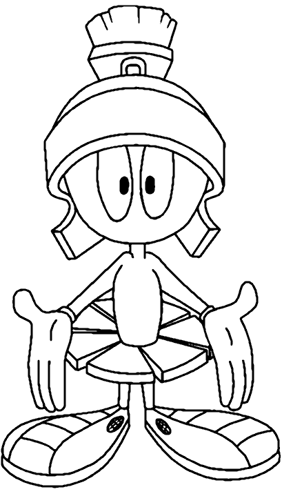 409x719 Marvin The Martian Coloring Page. Wood Burning