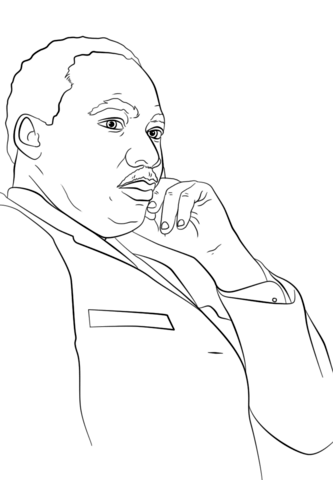 333x480 Martin Luther King, Jr. Coloring Page Free Printable Coloring Pages