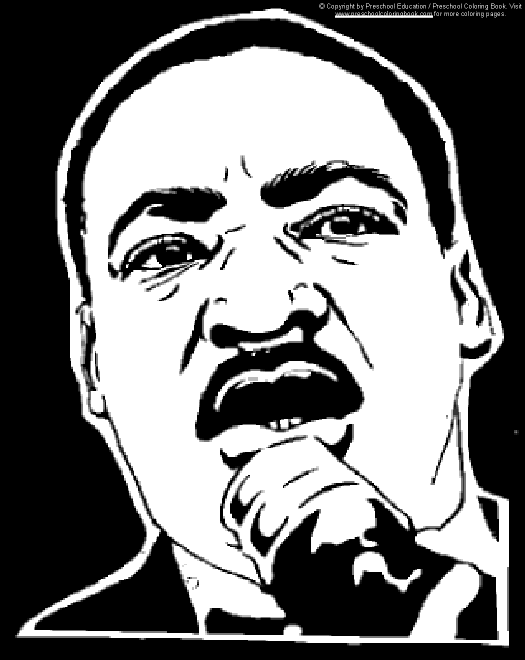 525x660 Martin Luther King Coloring Page