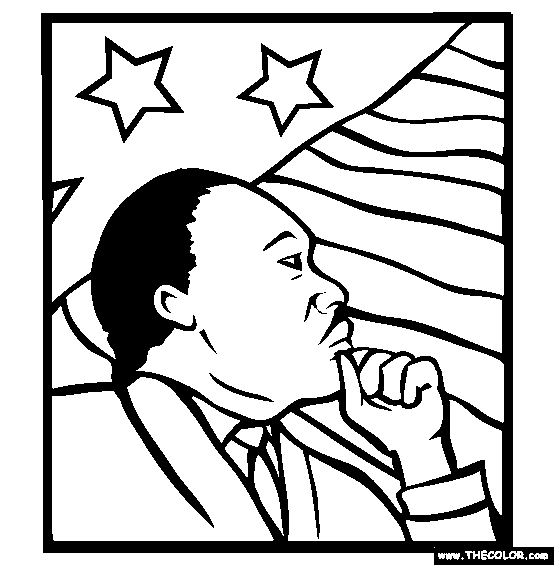 554x565 Martin Luther King Coloring Pages Free Colouring For Pretty Page