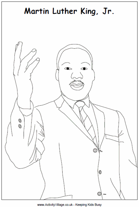 460x682 Mlk Coloring Pages Martin Luther King Colouring Page