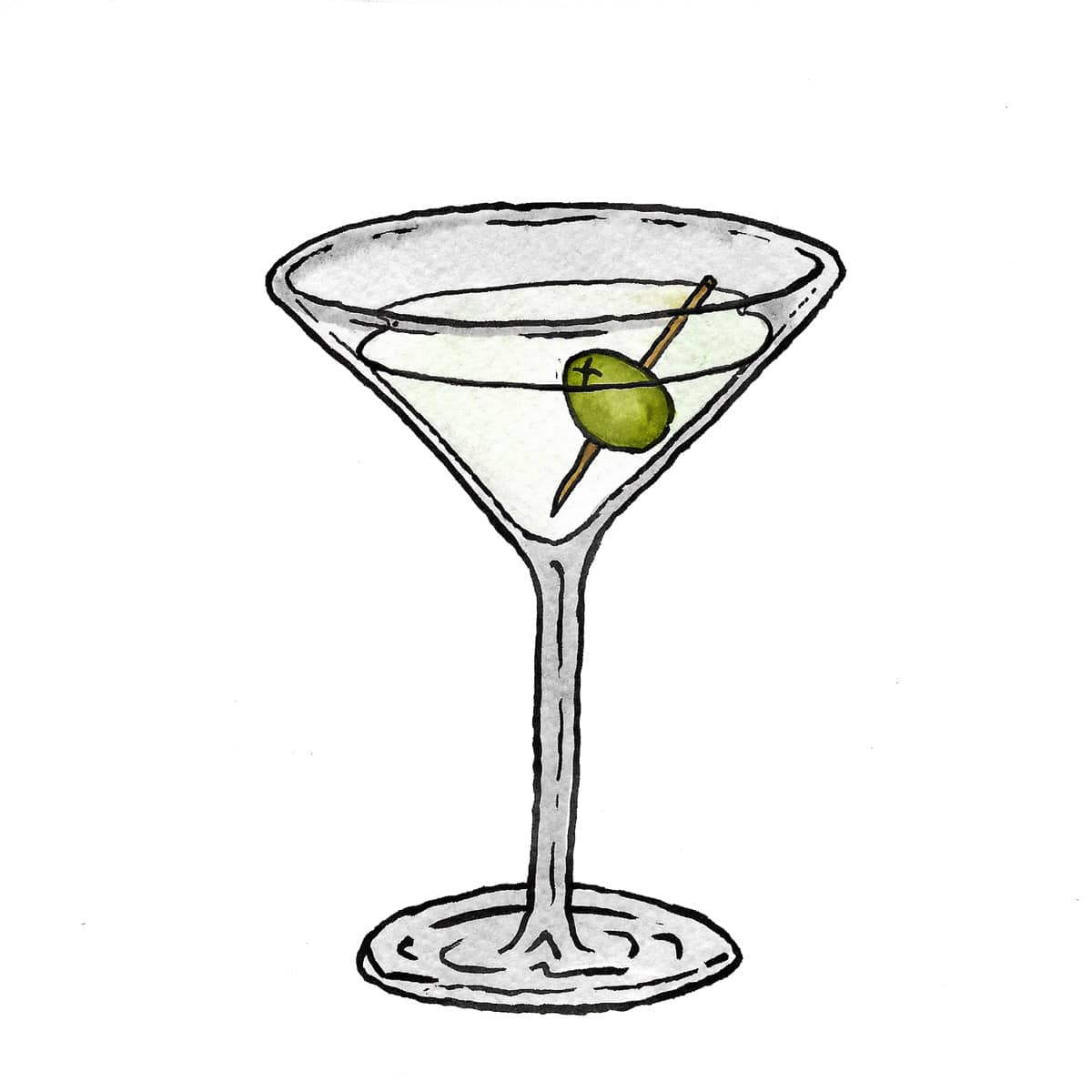 Martini Drawing at GetDrawings | Free download