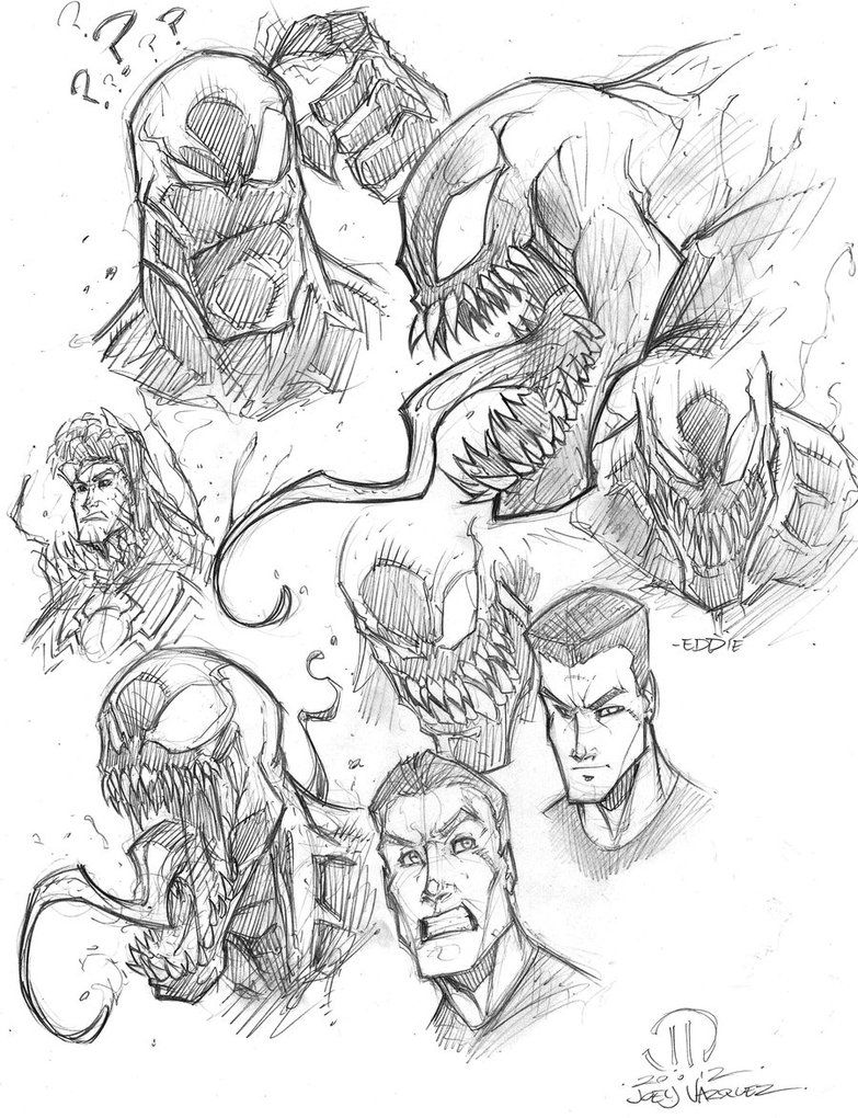 783x1020 Venom Sketches By Joeyvazquez On Marvel Comics