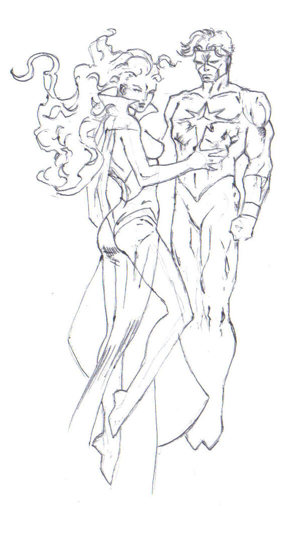 611x1068 Quasar Drawing From Marvel Comics By Electronicdave