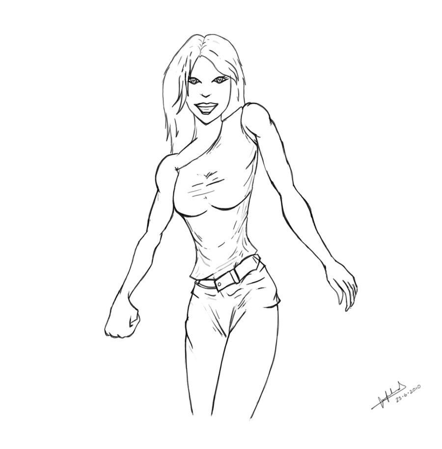 900x914 Marvel Style Girl