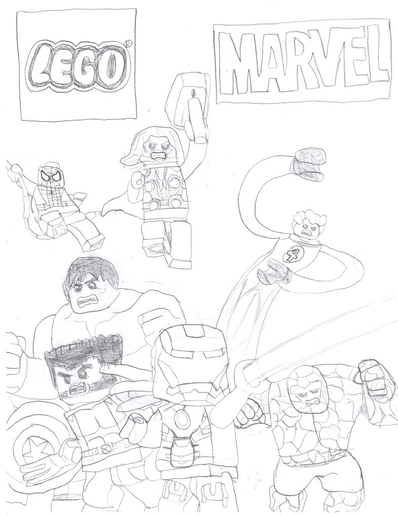 786x1017 Lego Marvel Superheroes By Homer311