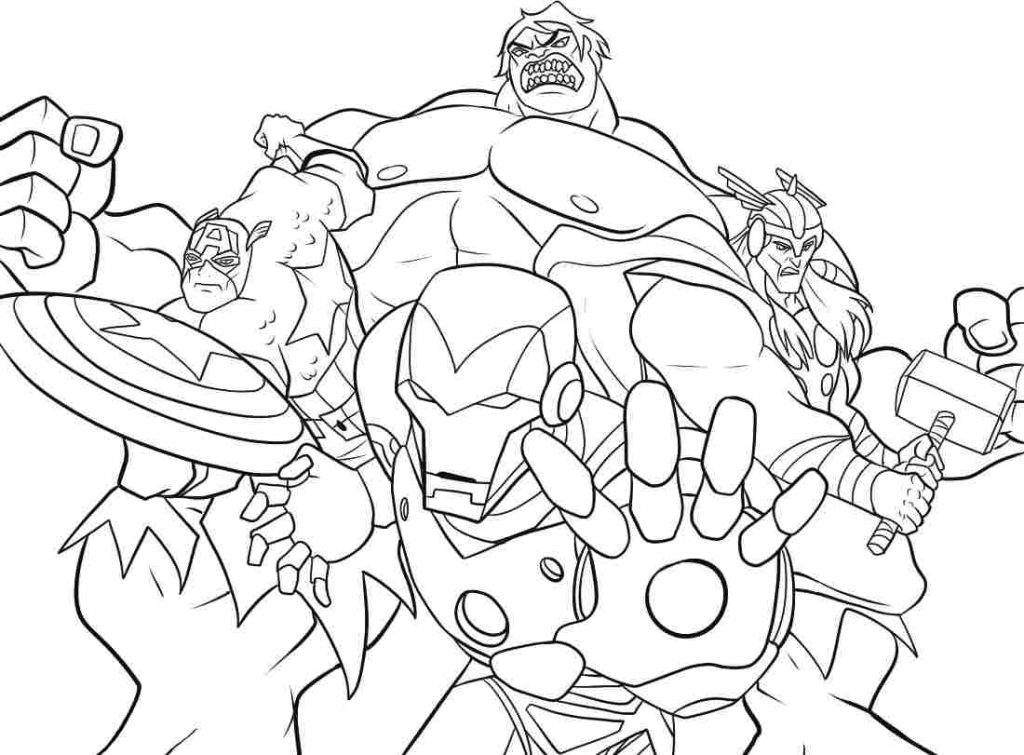 1024x755 Coloring Marvel Comic Book Coloring Pages Drawing Super Heroes