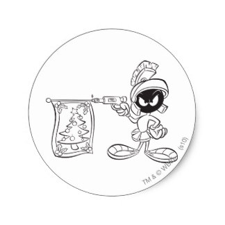 324x324 Marvin The Martian Stickers Zazzle