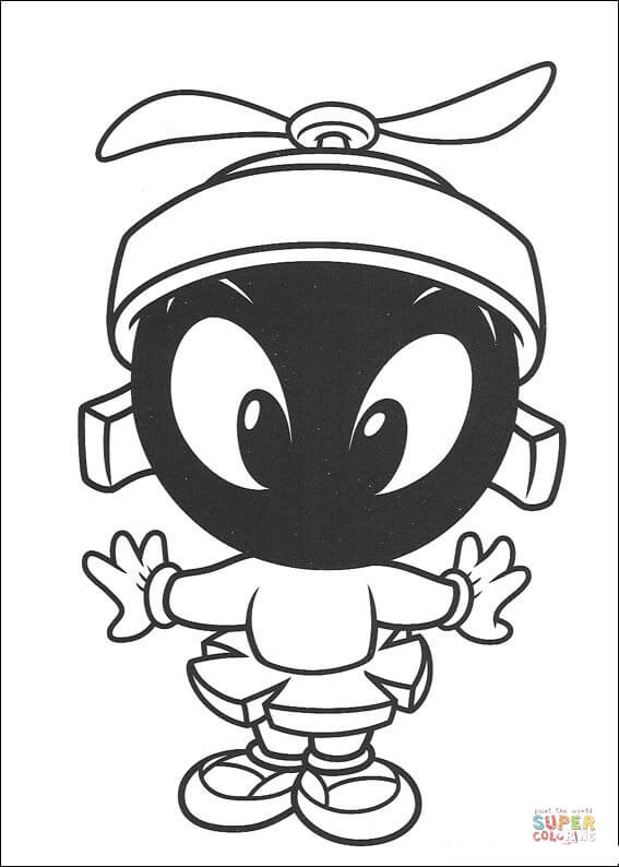 567x794 Marvin The Martian Coloring Page Free Printable Coloring Pages