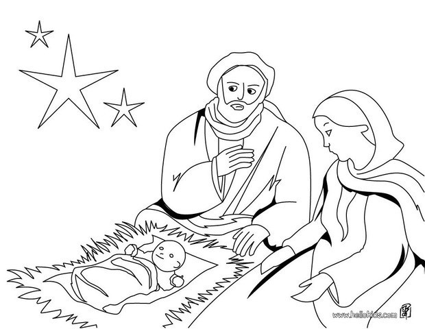 Mary And Jesus Drawing at GetDrawings | Free download