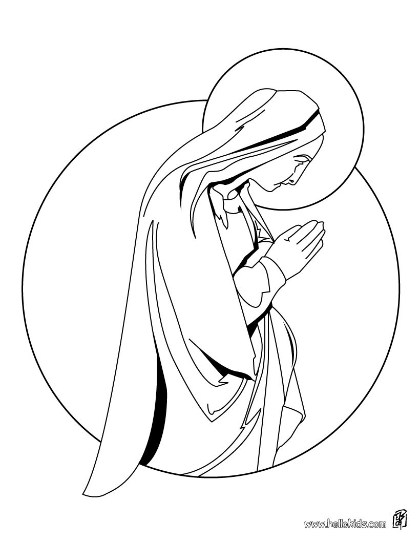 820x1060 Mary, Joseph And Jesus Coloring Pages