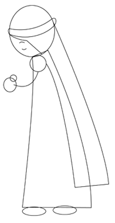 236x456 How To Draw Cartoon Nativity Scene Baby Jesus In Manger