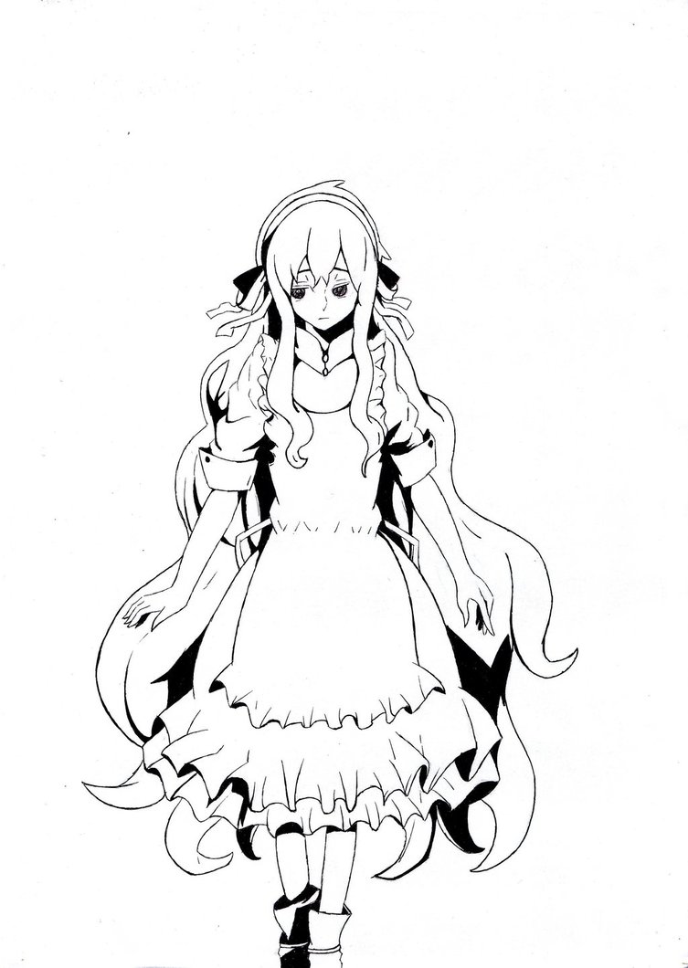 753x1060 Mekaku City Actors Mary By Rakstern