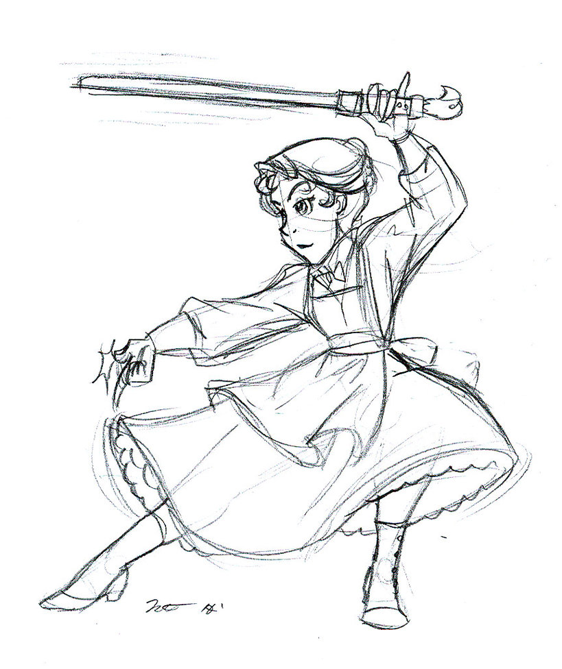 819x976 Mary Poppins Got The Force By Choco Kun