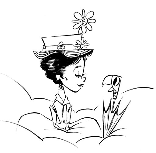 513x504 Paul O'Flanagan Art Blog Mary Poppins Sketch