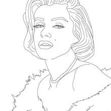 220x220 Marylin Monroe Coloring Pages