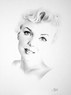 236x316 Drawing Marilyn Monroe