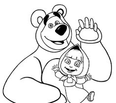 236x209 Masha And The Bear Coloring Pages 7 Coloring Pages