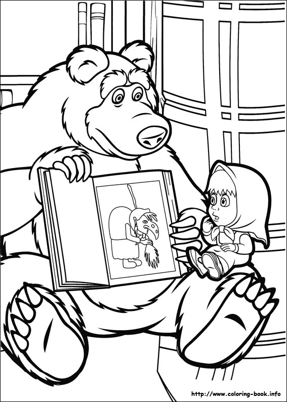 567x794 And The Bear Coloring Picture