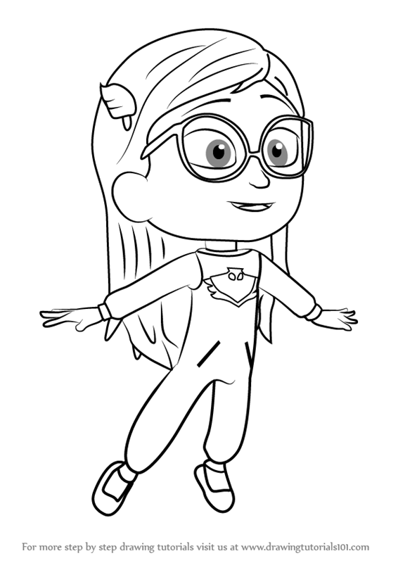 566x800 Learn How To Draw Amaya From Pj Masks (Pj Masks) Step By Step