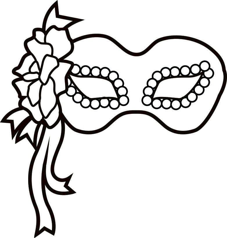 782x820 Masks Coloring Pages