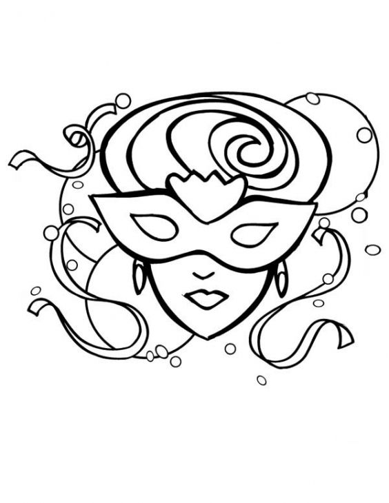 564x730 Masks For Girls Coloring Pages Weekly Colouring In Tiny Draw Image