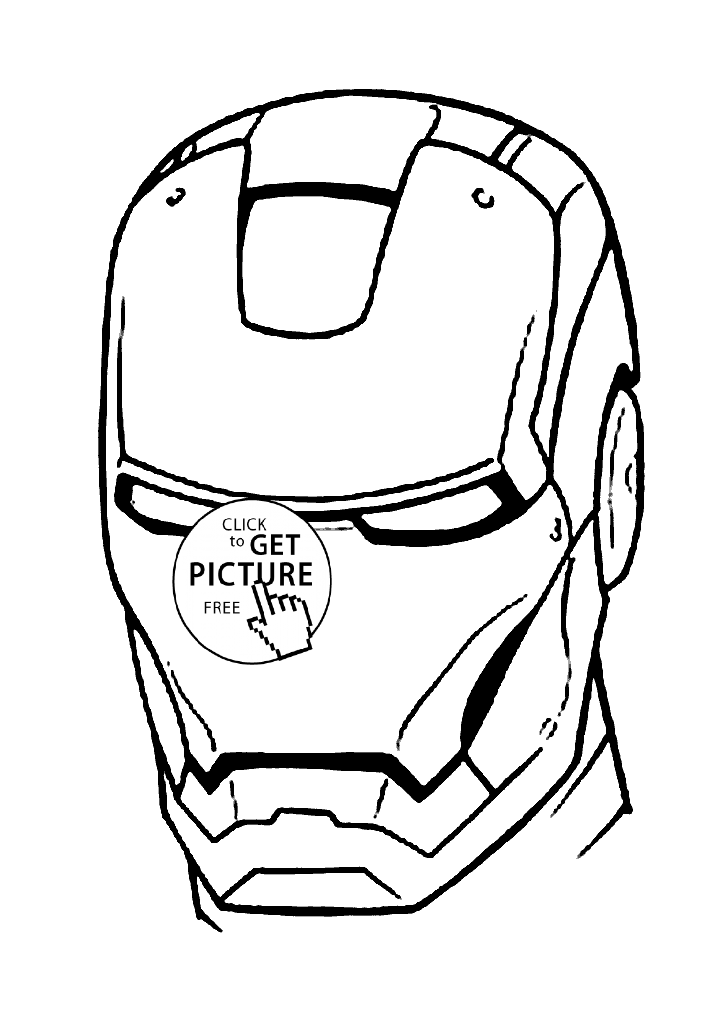 1483x2079 Man Mask Coloring Pages For Kids Printable Free