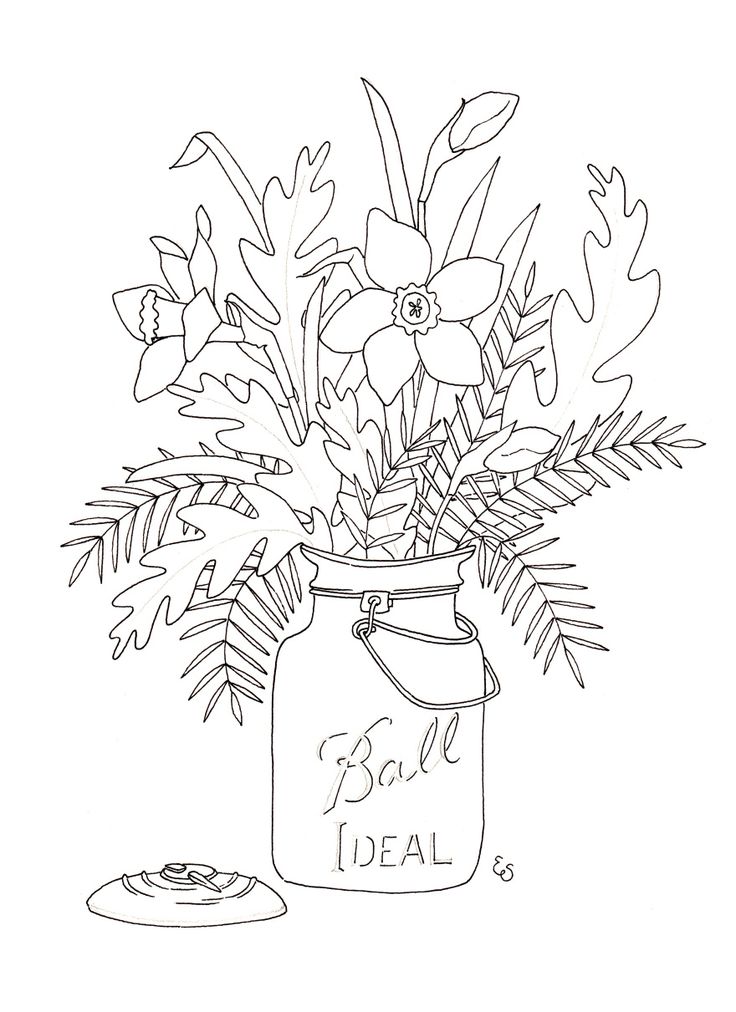 Mason Jar Drawing Template at GetDrawings | Free download