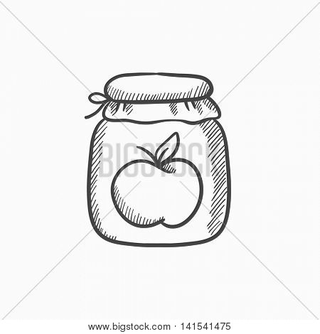 450x470 Apple Jam Jar Vector Sketch Icon Vector Amp Photo Bigstock
