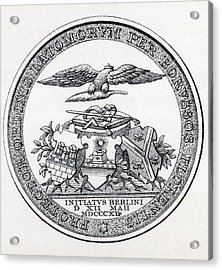 222x270 Masonic Seal Engraving From The Book Drawing By Vintage Design Pics