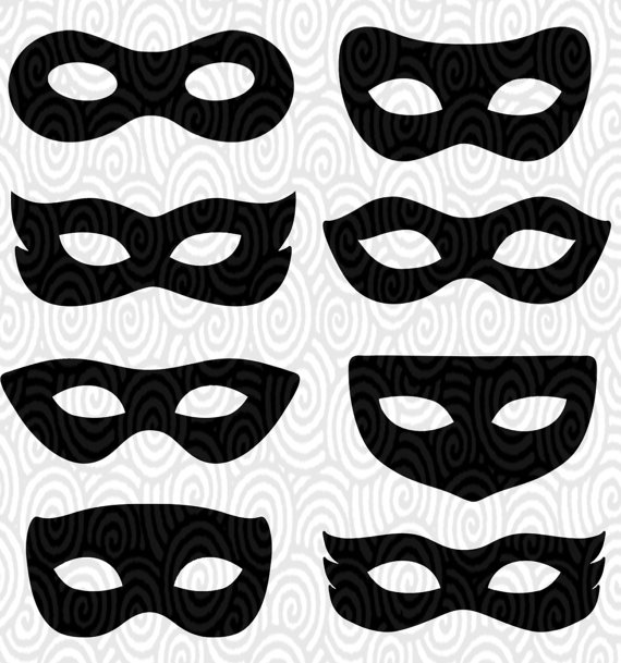 570x609 Black Eye Mask Drawing Mask Printable Template