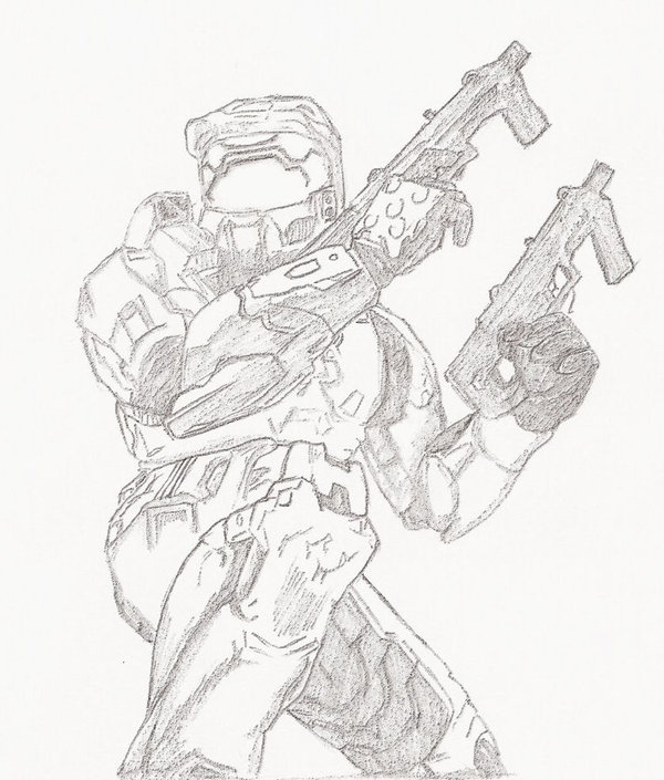 600x705 Master Chief Halo By Gg Lover