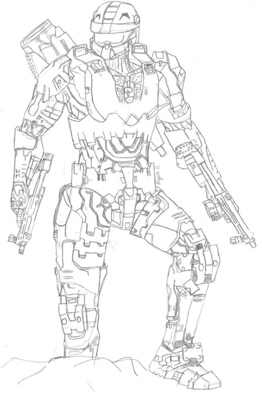 518x780 Master Chief Halo By Konanzxd