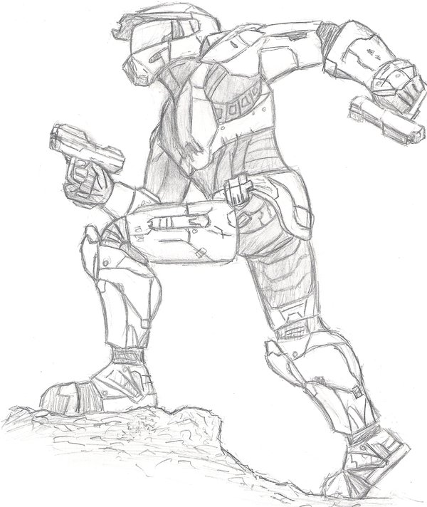 600x712 Master Chief By Wolfgomez