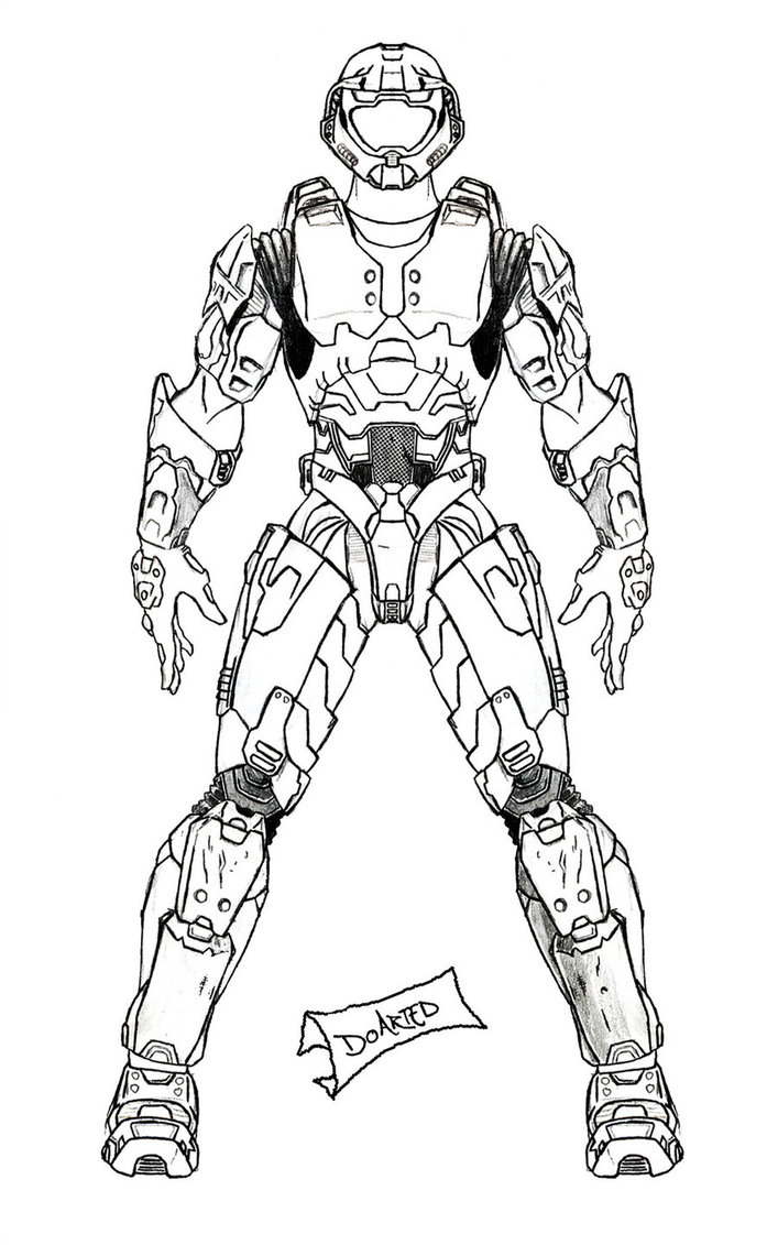 707x1131 Master Chief W.i.p. By Doarted
