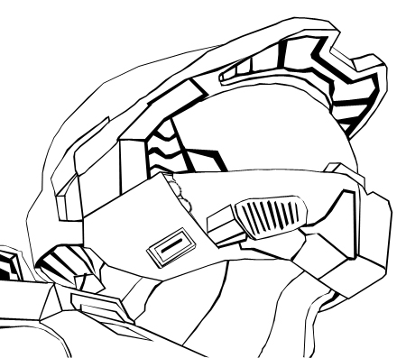 450x397 Master Chief Lineart By Inficiopalma