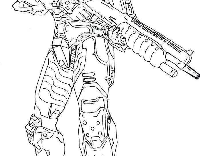 Master Chief Helmet Coloring Pages